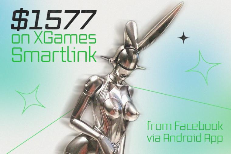 $1577 on XGames Smartlink from Facebook via android app